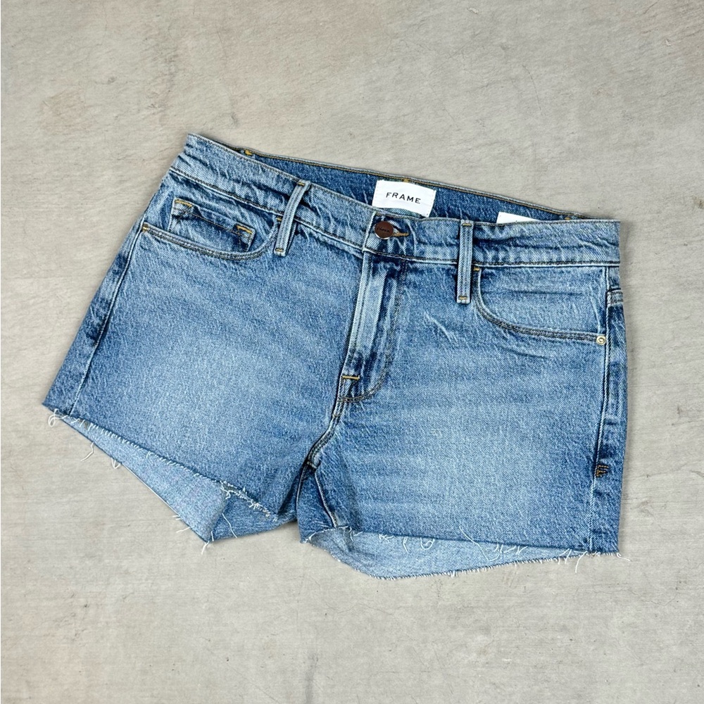 FRAME Le Cutoff Denim Shorts Size 27
